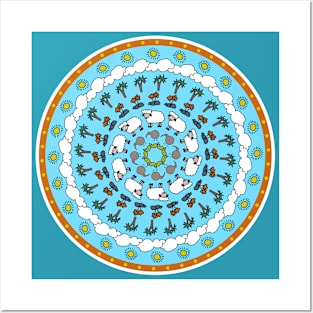 "Take a Hike" kiwiana Mandala Posters and Art